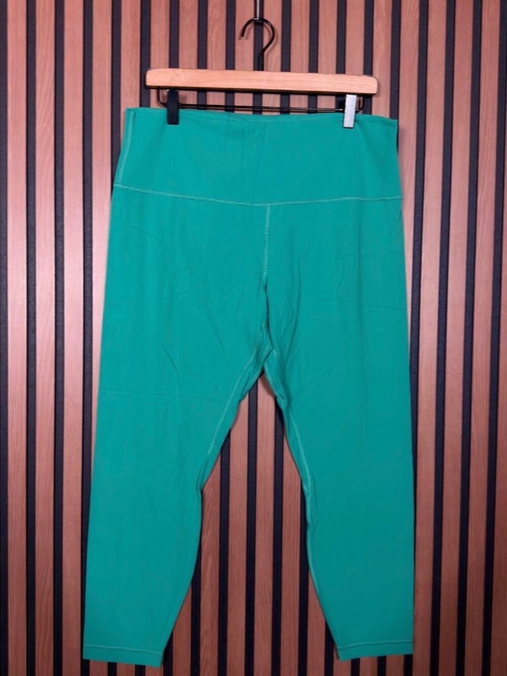 Lululemon Leggings 16 Womens Green Blue Align Cropped Athletic Yoga Plus Size